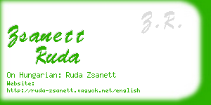 zsanett ruda business card